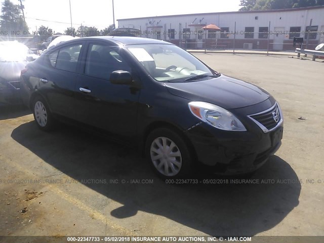 3N1CN7AP5CL872753 - 2012 NISSAN VERSA S/SV/SL BLACK photo 1