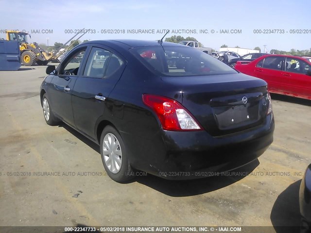 3N1CN7AP5CL872753 - 2012 NISSAN VERSA S/SV/SL BLACK photo 3