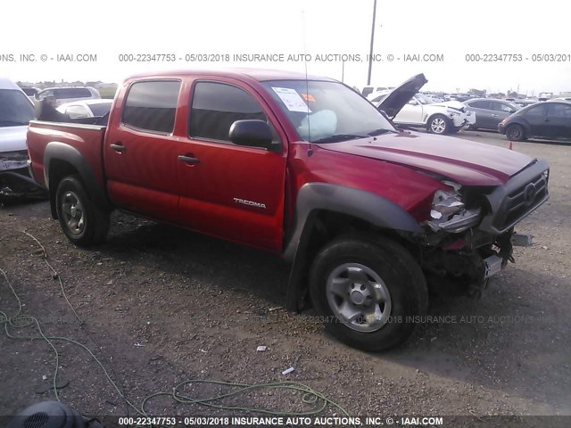 3TMJU4GN3DM147109 - 2013 TOYOTA TACOMA DOUBLE CAB PRERUNNER RED photo 1