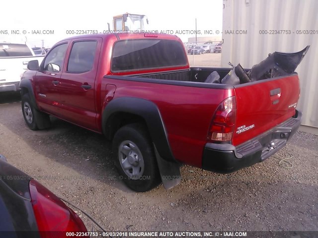 3TMJU4GN3DM147109 - 2013 TOYOTA TACOMA DOUBLE CAB PRERUNNER RED photo 3