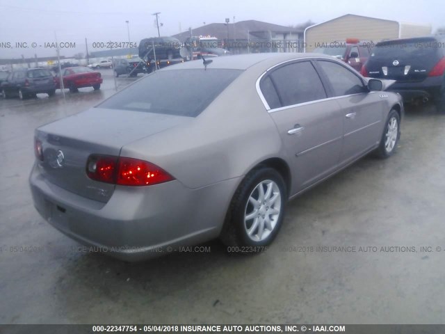 1G4HD57297U157407 - 2007 BUICK LUCERNE CXL GOLD photo 4