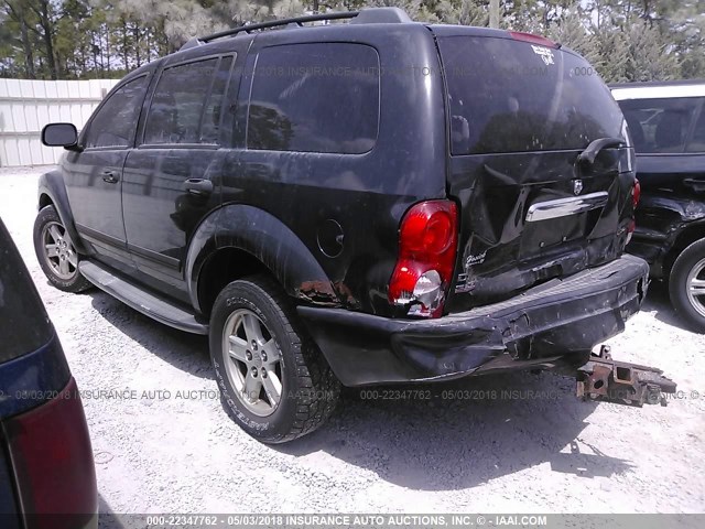 1D4HB48266F173007 - 2006 DODGE DURANGO SLT BLACK photo 3