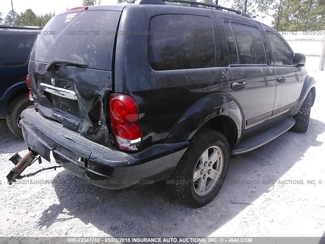 1D4HB48266F173007 - 2006 DODGE DURANGO SLT BLACK photo 4