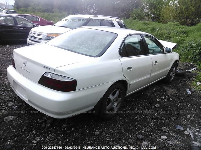 19UUA56643A081365 - 2003 ACURA 3.2TL WHITE photo 4