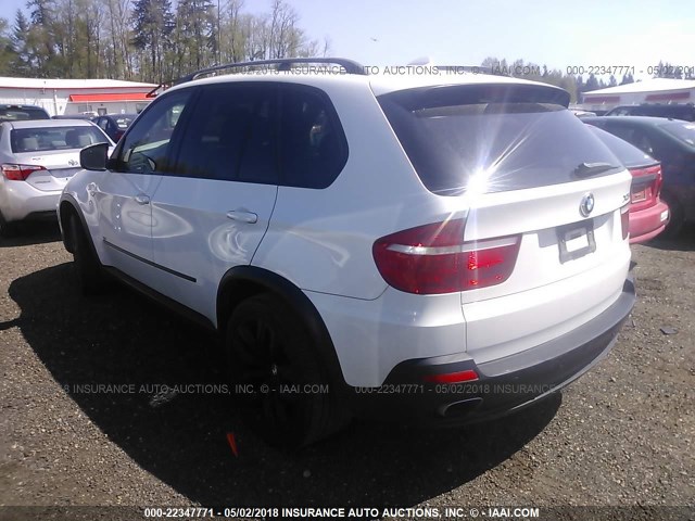 5UXFE83528L166420 - 2008 BMW X5 4.8I WHITE photo 3