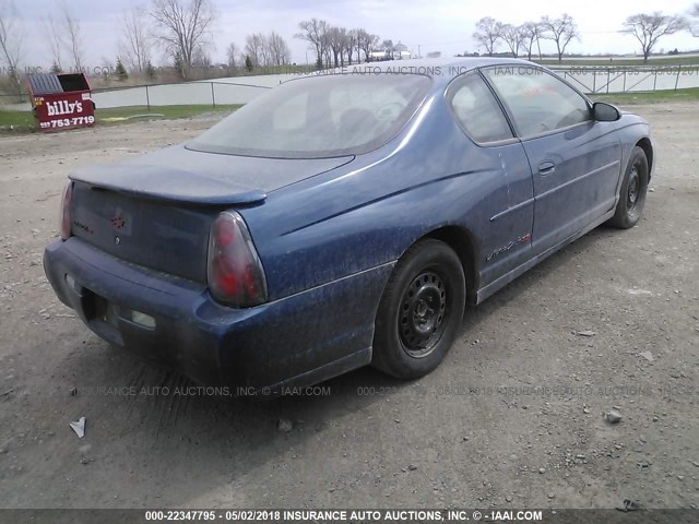 2G1WX12K439452854 - 2003 CHEVROLET MONTE CARLO SS ლურჯი ფოტო 4