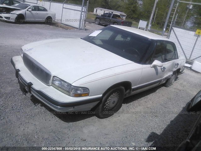 1G4CW53L9M1703168 - 1991 BUICK PARK AVENUE  WHITE photo 2