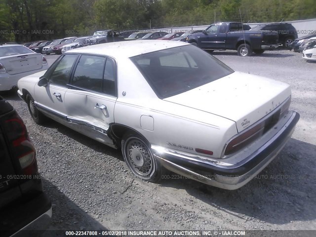 1G4CW53L9M1703168 - 1991 BUICK PARK AVENUE  WHITE photo 3