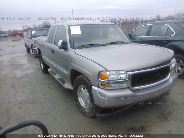 2GTEK19TX21249688 - 2002 GMC NEW SIERRA K1500 GRAY photo 1