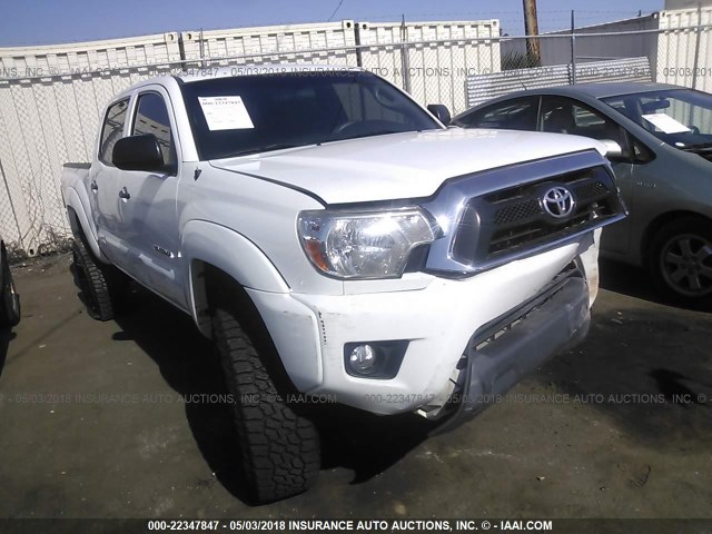 3TMLU4EN6FM172391 - 2015 TOYOTA TACOMA DOUBLE CAB/TRD PRO WHITE photo 1