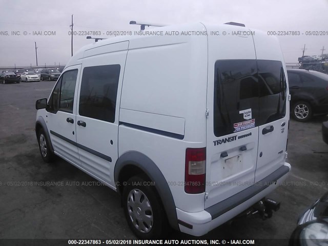 NM0LS6BN4DT129315 - 2013 FORD TRANSIT CONNECT XLT WHITE photo 3