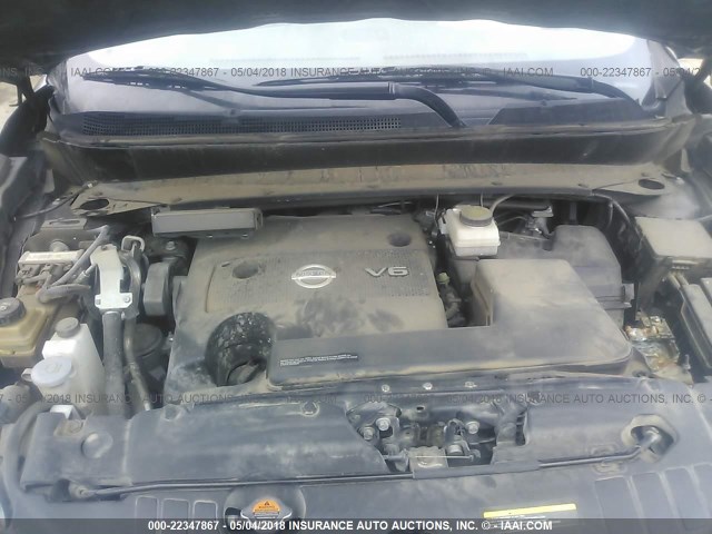 5N1AR2MN5DC637722 - 2013 NISSAN PATHFINDER S/SV/SL/PLATINUM 黑色 照片 10