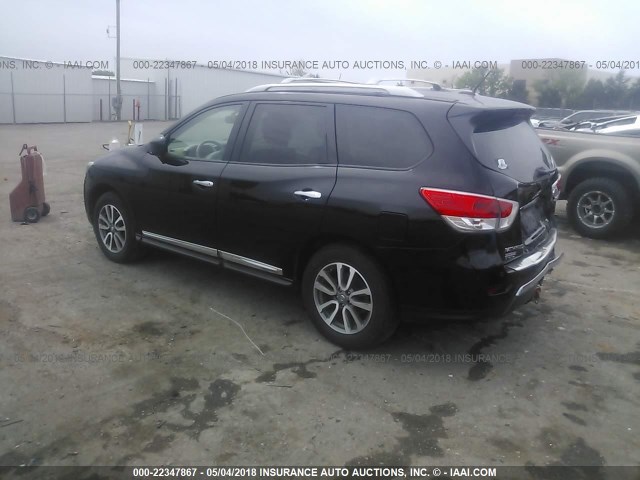 5N1AR2MN5DC637722 - 2013 NISSAN PATHFINDER S/SV/SL/PLATINUM BLACK photo 3