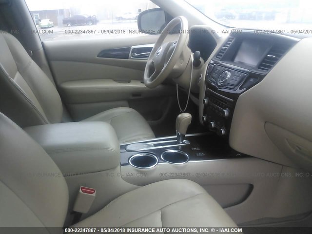 5N1AR2MN5DC637722 - 2013 NISSAN PATHFINDER S/SV/SL/PLATINUM 黑色 照片 5