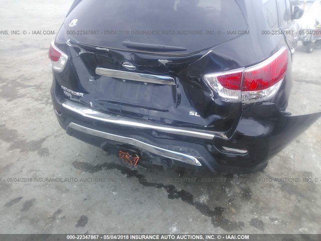 5N1AR2MN5DC637722 - 2013 NISSAN PATHFINDER S/SV/SL/PLATINUM 黑色 照片 6