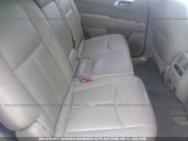 5N1AR2MN5DC637722 - 2013 NISSAN PATHFINDER S/SV/SL/PLATINUM 黑色 照片 8