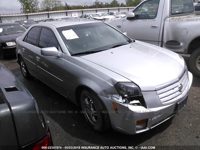 1G6DM57T870138501 - 2007 CADILLAC CTS SILVER photo 1