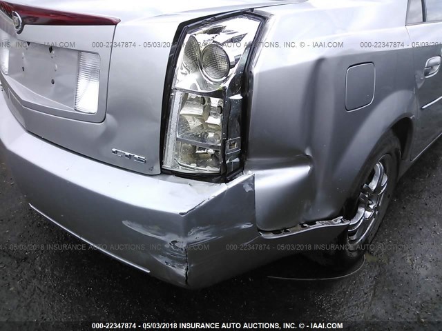 1G6DM57T870138501 - 2007 CADILLAC CTS SILVER photo 6
