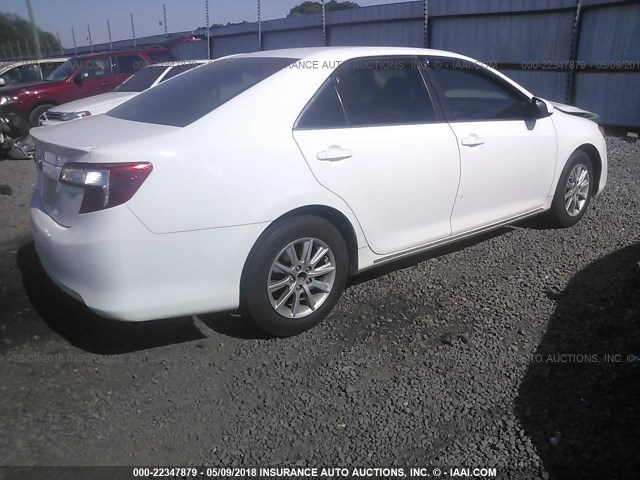 4T1BF1FK6CU513851 - 2012 TOYOTA CAMRY SE/LE/XLE WHITE photo 4