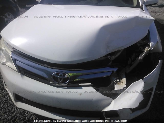 4T1BF1FK6CU513851 - 2012 TOYOTA CAMRY SE/LE/XLE WHITE photo 6