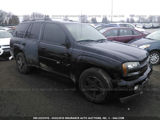 1GNDT13S142249646 - 2004 CHEVROLET TRAILBLAZER LS/LT BLACK photo 1