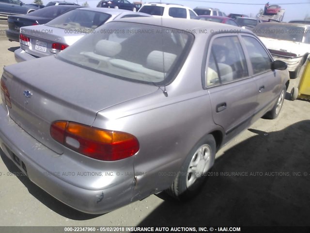 1Y1SK528XWZ412459 - 1998 CHEVROLET GEO PRIZM LSI BEIGE photo 4