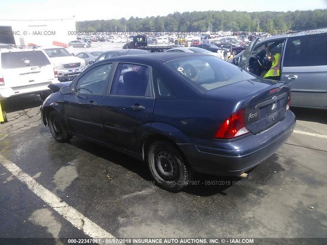 1FAFP343X4W103026 - 2004 FORD FOCUS SE COMFORT/SE SPORT Dark Blue photo 3