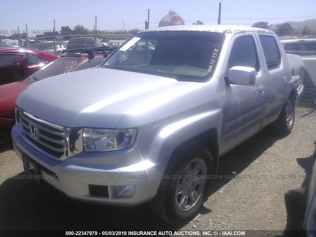 5FPYK1F43DB003826 - 2013 HONDA RIDGELINE RTS SILVER photo 2