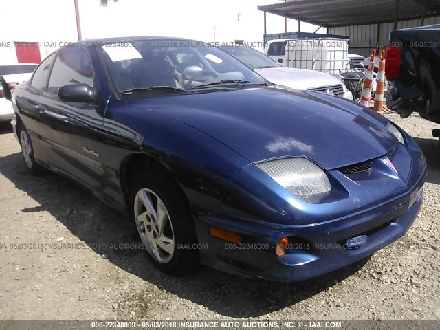 1G2JB124817262480 - 2001 PONTIAC SUNFIRE SE BLUE photo 1