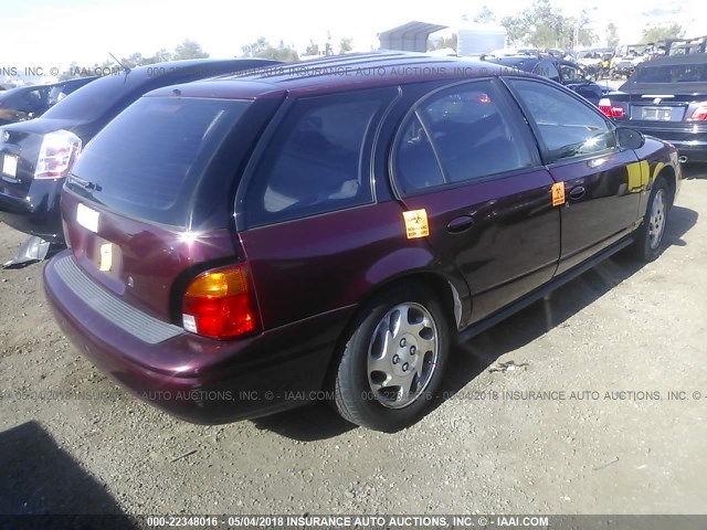 1G8ZN84741Z245101 - 2001 SATURN SW2 RED photo 4