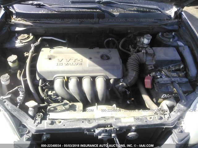 2T1KR32EX8C715197 - 2008 TOYOTA COROLLA MATRIX XR BLACK photo 10