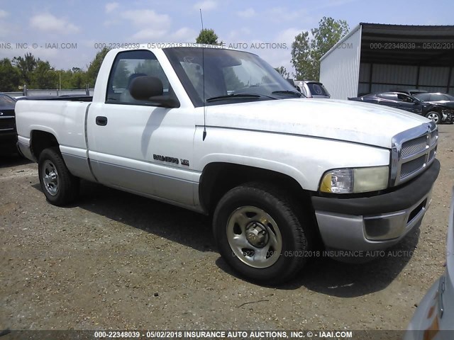 1B7HC16X71S214994 - 2001 DODGE RAM 1500 WHITE photo 1