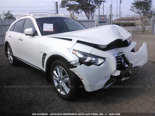 JN8CS1MU8GM670753 - 2016 INFINITI QX70 WHITE photo 1