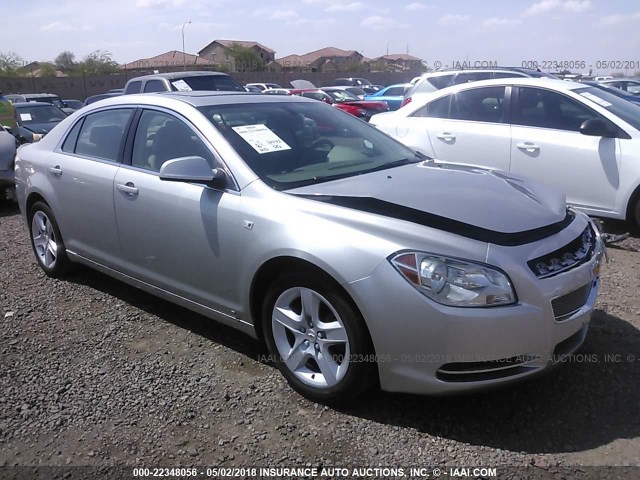 1G1ZH57B78F168238 - 2008 CHEVROLET MALIBU 1LT SILVER photo 1