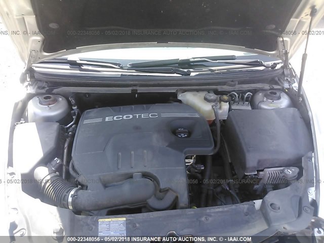 1G1ZH57B78F168238 - 2008 CHEVROLET MALIBU 1LT SILVER photo 10