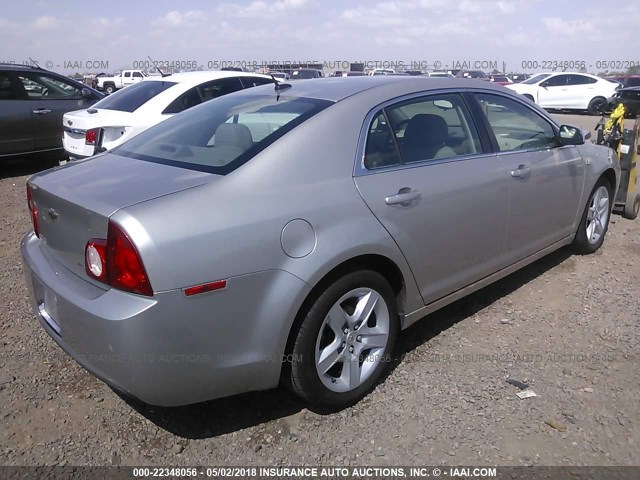 1G1ZH57B78F168238 - 2008 CHEVROLET MALIBU 1LT SILVER photo 4