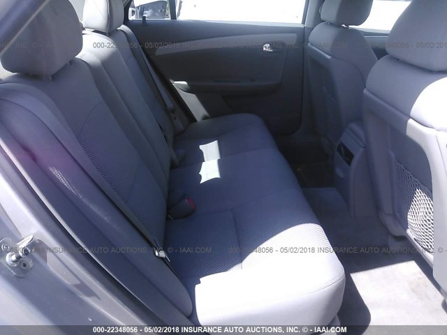 1G1ZH57B78F168238 - 2008 CHEVROLET MALIBU 1LT SILVER photo 8