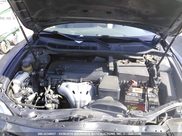 4T4BE46K07R008226 - 2007 TOYOTA CAMRY NEW GENERAT CE/LE/XLE/SE GRAY photo 10