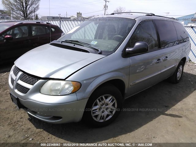 2D4GP44R23R361723 - 2003 DODGE GRAND CARAVAN SPORT GRAY photo 2