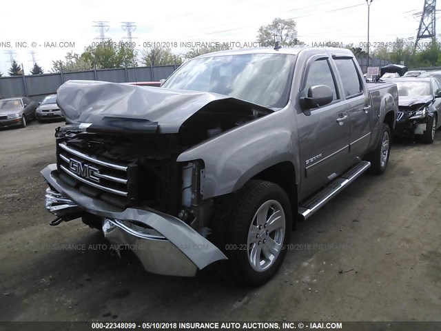 3GTP2WE72DG270883 - 2013 GMC SIERRA K1500 SLT GRAY photo 2