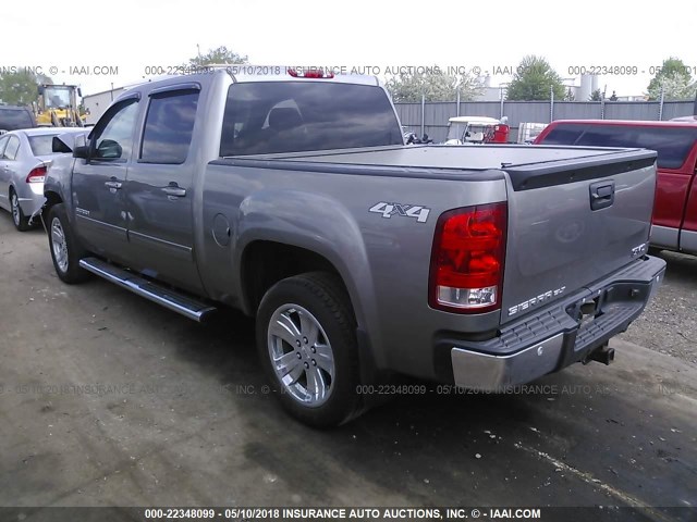 3GTP2WE72DG270883 - 2013 GMC SIERRA K1500 SLT GRAY photo 3