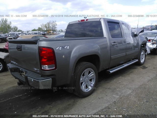 3GTP2WE72DG270883 - 2013 GMC SIERRA K1500 SLT GRAY photo 4