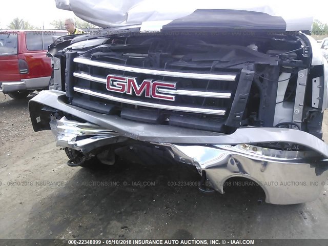 3GTP2WE72DG270883 - 2013 GMC SIERRA K1500 SLT GRAY photo 6