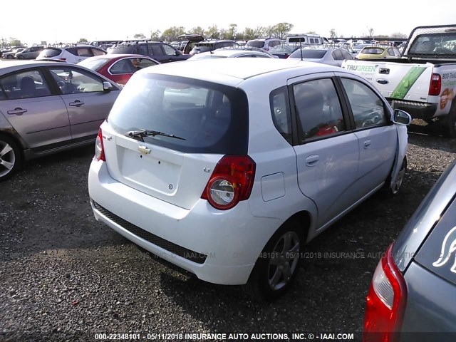 KL1TD6DE7BB189593 - 2011 CHEVROLET AVEO LS/LT 白色 照片 4