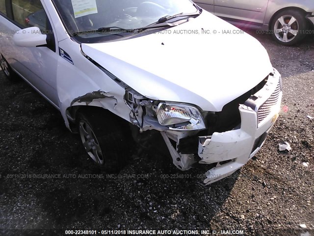 KL1TD6DE7BB189593 - 2011 CHEVROLET AVEO LS/LT 白色 照片 6