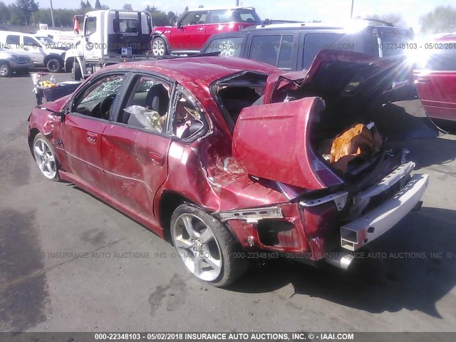 4S3BL676556217304 - 2005 SUBARU LEGACY GT LIMITED RED photo 3