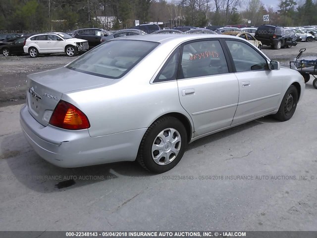 4T1BF28B5YU067329 - 2000 TOYOTA AVALON XL/XLS GRAY photo 4