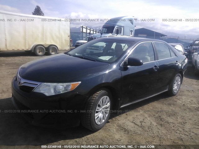 4T4BF1FK3CR234010 - 2012 TOYOTA CAMRY SE/LE/XLE BLACK photo 2