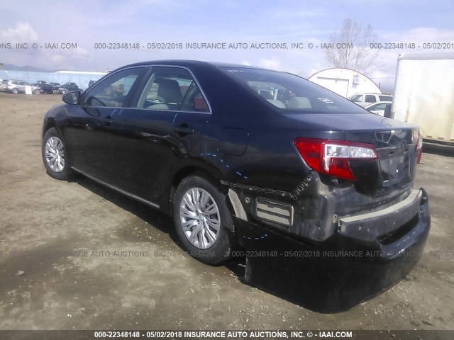 4T4BF1FK3CR234010 - 2012 TOYOTA CAMRY SE/LE/XLE BLACK photo 3