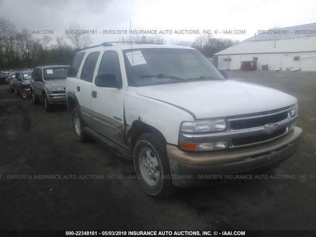 1GNEC13T2YJ140511 - 2000 CHEVROLET TAHOE C1500 WHITE photo 1